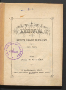 Kriesnice : milošte dragoj nesuđenoj : knj. 2 / spjevao [Ivan Trnski].