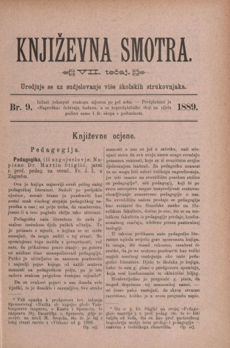 Književna smotra : mjesečna priloga k 