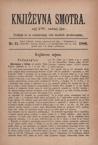 Književna smotra : mjesečna priloga k 