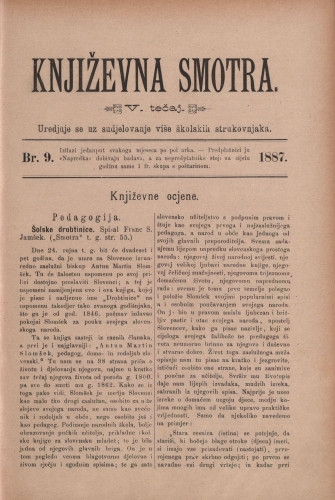 Književna smotra : mjesečna priloga k 