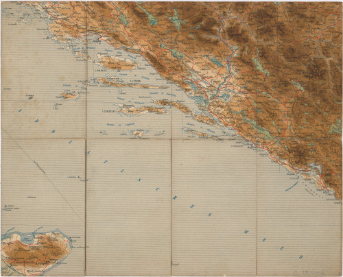[Topografska karta Dalmacije]. 