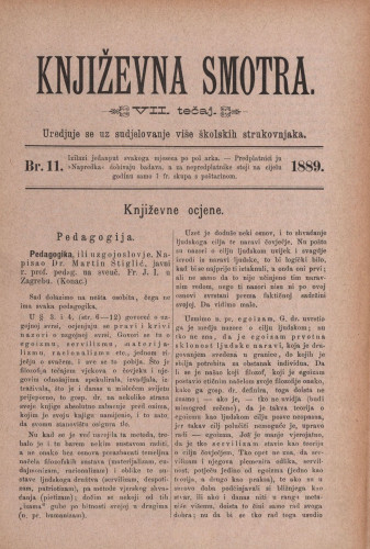 Književna smotra : mjesečna priloga k 