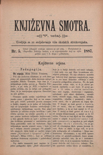 Književna smotra : mjesečna priloga k 