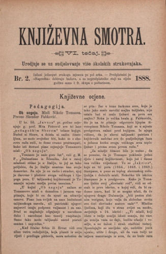 Književna smotra : mjesečna priloga k 