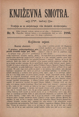 Književna smotra : mjesečna priloga k 