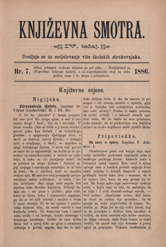 Književna smotra : mjesečna priloga k 
