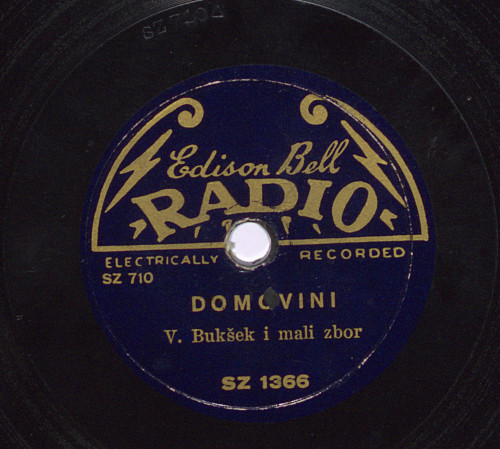 Domovini. Na straži / [izvodi] V. [i. e. Rudolf] Bukšek i mali zbor.