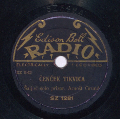 Čenček Tikvica : šaljivi solo prizor / [izvodi] Arnošt Grund.