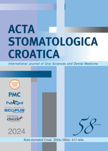 Acta stomatologica Croatica : 58,4(2024) / editor-in-chief Hrvoje Brkić.
