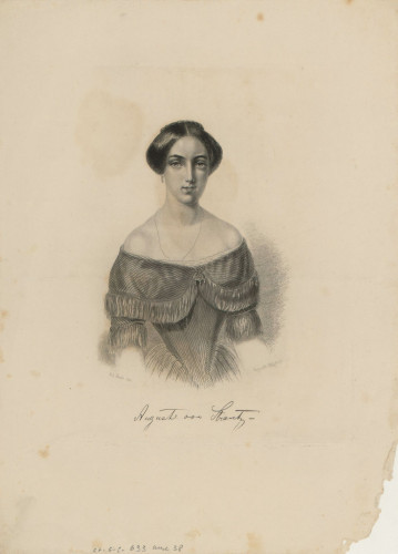 Auguste von Strantz / Auguste Hüssener ; [prema crtežu Eduarda Rattija].