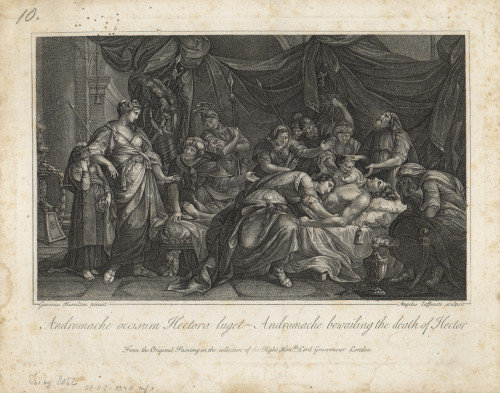Andromache occisum Hectora luget = Andromache bewailing the death of Hector / Angelus Zaffonato; [prema Gavinusu Hamiltonu].