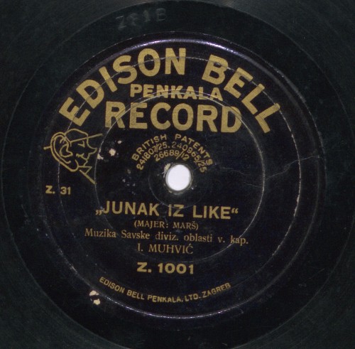 Junak iz Like  : marš / [izvodi] Muzika Savske diviz. [divizijske] oblasti v. kap. I. [Ivo] Muhvić.