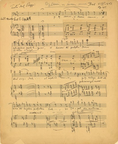 Oj sanci, vi šareni sanci   : op. 45  / [glazba Blagoje Bersa] ; testo del Beppi [Josip Bersa].