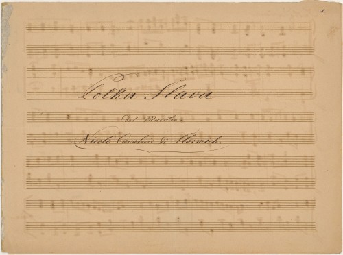 Polka slava /del maestro Nicolo cavaliere di Stermich.