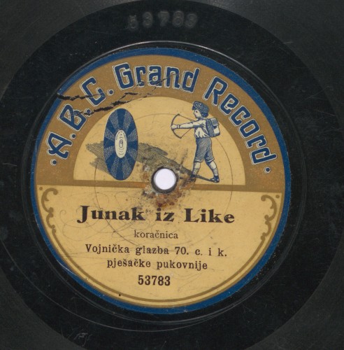 Junak iz Like : koračnica. U cvatu mladosti : polka/ [izvodi] Vojnička glazba 70. c. i k. pješačke pukovnije