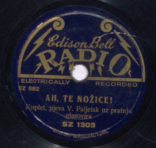 Ah, te nožice!  : kuplet / pjeva Vlaho Paljetak uz pratnju glasovira.