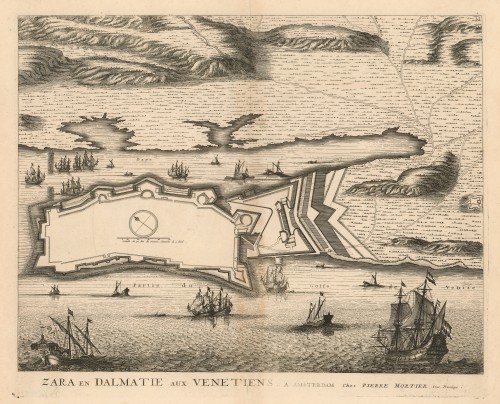 Zara en Dalmatie aux Venetiens / [Joan Blaeu] ; chez Pierre Mortier.