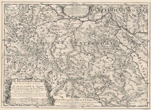 Il regno della Bossina : diuisso nelle sue Prouincie principali / da Giacomo Cantelli da Vignola.