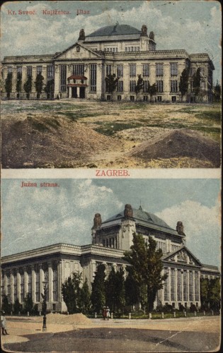 Kr. sveučilišna knjižnica : Zagreb. Južna strana.