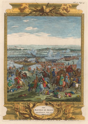 The Battle of Zenta : September the 11 1697. / Antoine Benoist ; Cl. Du Bosc fecit.