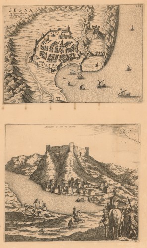 Segna ou Zegna dans la Morlaquie sur le Golfe de Venise. Obrowazzo di soto en Dalmatie / Joan Blaeu.
