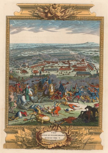 The Battle of Piterwaradin : August the 5[th] 1716. / Antoine Benoist ; Cl. Du Bosc fecit.