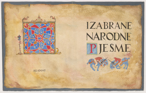 Izabrane narodne pjesme / [Cvijeta Job]