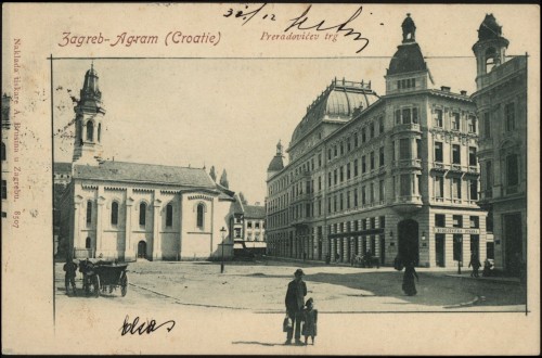 Zagreb Agram (Croatie) : Preradovićev trg.
