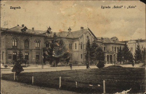 Zagreb : Zgrada ''Sokol'' i ''Kolo''.