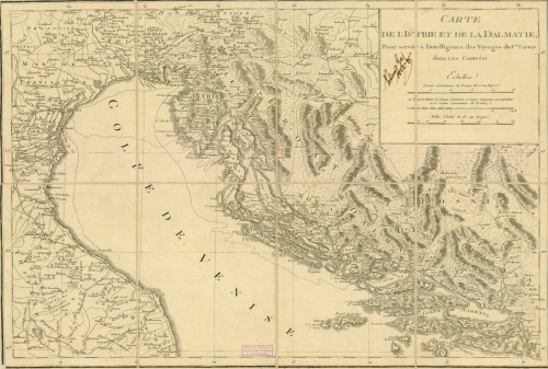 Carte de l'Istrie et de la Dalmatie   / pour servir a l'intelligence des voyages du C[itoy]en [Louis Francois] Cassas.