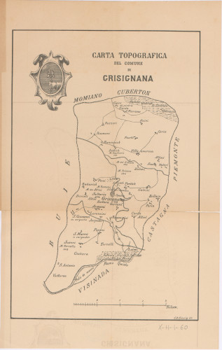 Carta topografica del comune di Grisignana / G. B. Sencig