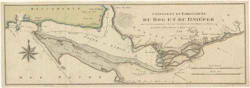 Confluent et embouchure du Bog et du Dniéper : pour servir de renseignemens á la carte des limites des trois empires ou théatre... / gravé a Vienne par H. Benedicti